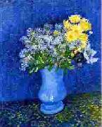 Vase with Lilacs, Daisies Anemones, Vincent Van Gogh